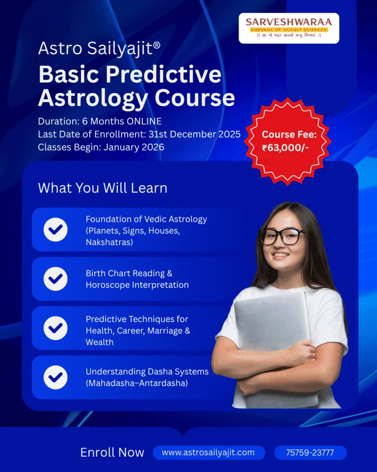 Astro Sailyajit® Basic Predictive Astrology Course